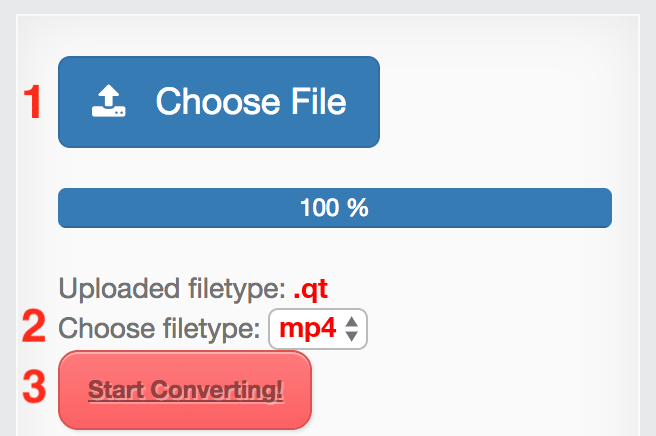 How to convert QT files online to MP4